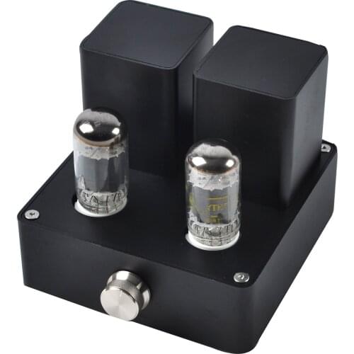 Black Home Audio Vacuum Tube Amplifier with 6AD10 Valve