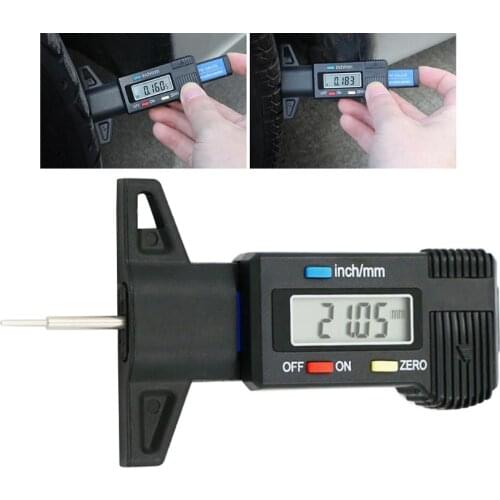 Digital Car Tyre Depth Gauge Tool for Audi A3 8L 8P A4 B6 B7 B8 A6 C5 C6 4F RS3 Q3 Q7 TT