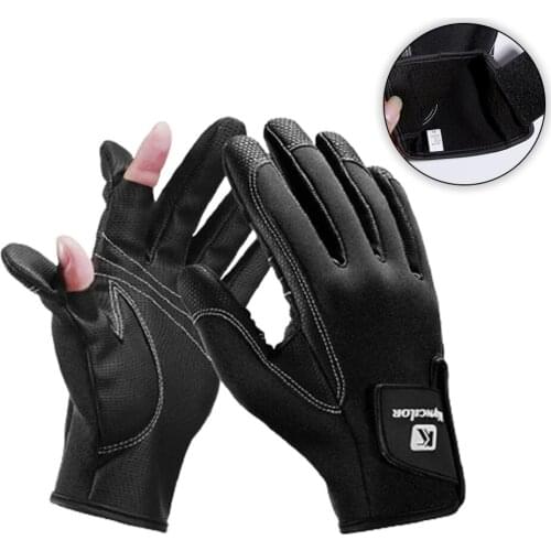 KoKossi Fingerless Design Fishing Gloves Wear-resistant Palm Anti-slip Touch Screen Men Women Outdoor Waterproof Cycling Gloves