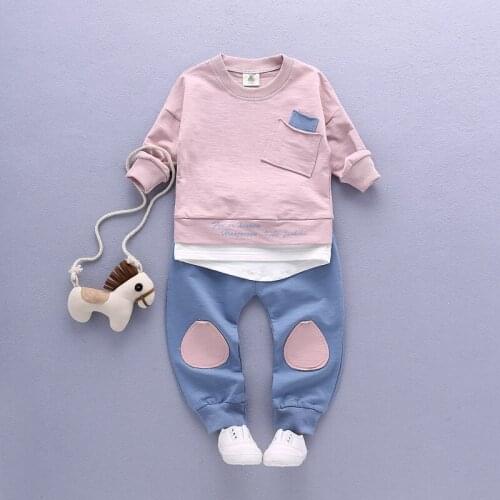 Newborn Toddler Kids Baby Boy Clothes Spring Autumn T-shirt Hoodie Tops+Long Pants Outfits Set 2pcs Kids Boys Clothes Set