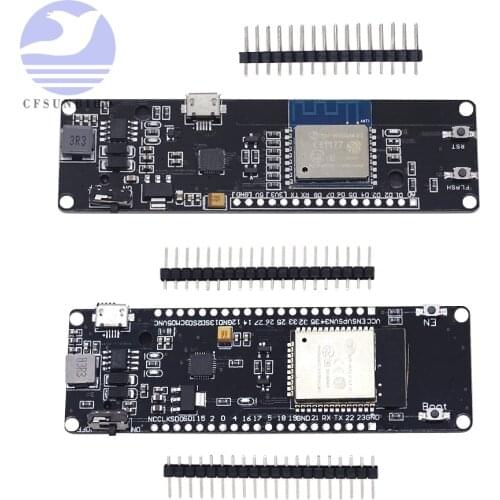 For WeMos D1 ESP-Wroom-02 ESP8266 Wifi Development Board 18650 Lithium Battery Charging Module Nodemcu PWM I2C wemqs WiFi ESP32