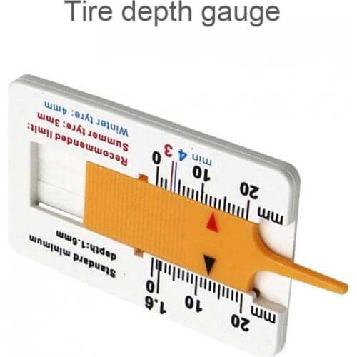 0-20mm Auto Car Tyre Tread Depth Depthometer Gauge Caliper Motorcycle Trailer Tire Wheel Measure Tool Car Motorcycle Trailer