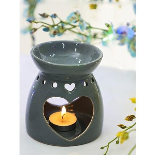 Wax Melt Essential Oil Burners Ceramic Aroma Burners Aromatherapy Candle Diffuser Handmade Essential Oil Stove Home Decoration