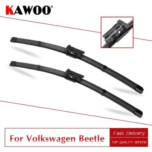 KAWOO For Volkswagen Beetle Car Rubber Windcreen Wipers Blades 2004 2005 2006 2007 2008 2009 2010 2011 2012 2013 2014 2015 2016