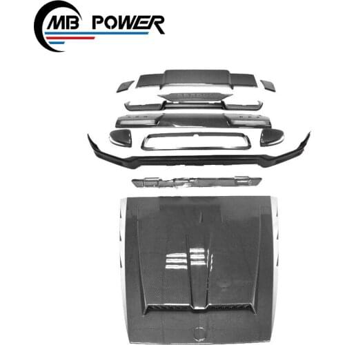 G class W464 body kits G class W464 G63 G500 G350D carbon fiber hood rear wings exterior accessories