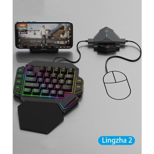 Lingzha 2 Pubg Controller Gamepad PUBG Mobile Gaming Keyboard Mouse Converter Bluetooth-Compatible Controller For Android Phone