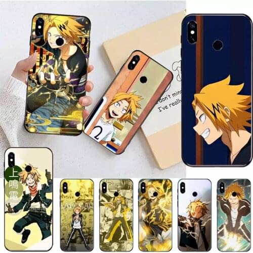 My hero academia Denki Kaminari anime Phone Case For Xiaomi Redmi note 7 8 9 t max3 s 10 pro lite coque funda shell cover