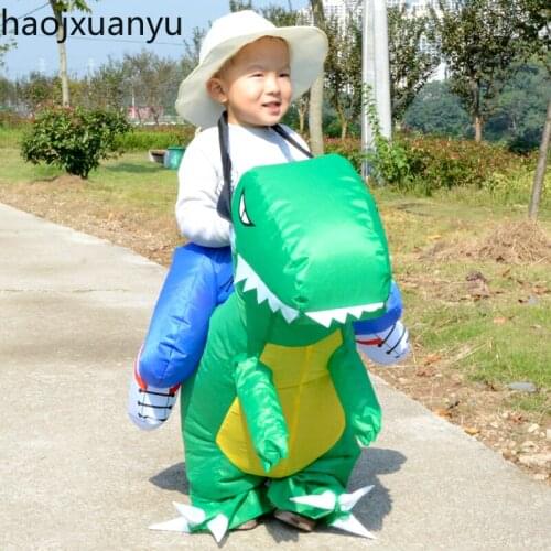 Inflatable Dinosaur Costume Unicorn Cowboy Funny Animal Cosplay Boys Girls Fancy Waterproof Mascot Halloween Costumes for Kids