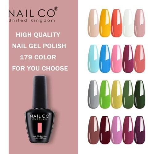 NAILCO 15ml Semi Permanent Gel Nail Polish High Quality Design Resin Hybrid Varnish Long Lasting Colorful UV Gel Polish