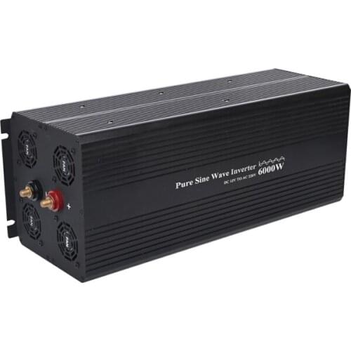 Rated power 5000w 12v 24v to 220v Solar pure sine power inverter with LED display