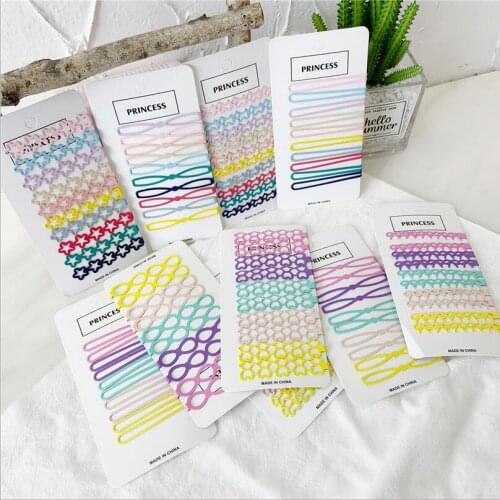 New arrival(10pcs/package) Lovely Candy Color Hair Pin Cute Clip Hairpins Fresh Hair Side Clips Pretty Hair Accessories T1462