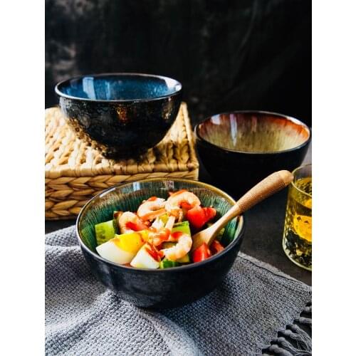 Planet bowl single household soup bowl rice bowl noodle bowl student meal bowl instant noodle bowl ceramic bowl ramen bowl