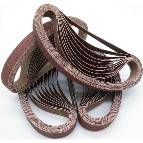 10PCS Length 330mm Width 10/20mm Sander Belt 60/80/120/150/180/240 Mesh For Sanding Electric Knife Grinding Machine