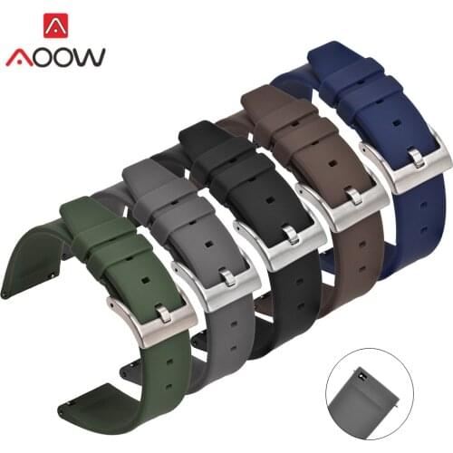 18mm 20mm 22mm Sport Silicone Strap Watchband for Samsung Galaxy Watch Active2 Gear S2 S3 Huawei Amazfit Men Replace Rubber Band
