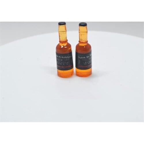 Tanduzi 100pcs Wholesale 3D Cute American Style Simulation Daniels Whisky Bottle DIY Dollhouse Miniature Decoration Resin Crafts