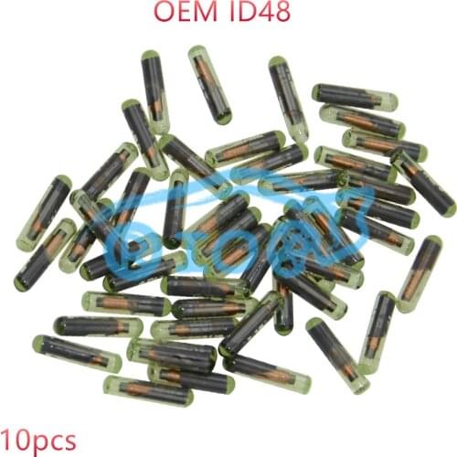 RIOOAK New Car Key Transponder 10pcs OEM glass ID48 T6 Crypto Unlocked Chip For VW /Audi /Seat /Skoda /Porsche/honda
