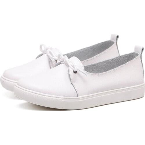 Women Flats Genuine Leather Women Shoes Female Casual Flat Ballet Women Loafers Shoes Flat Womens Shoes Leather Chaussures