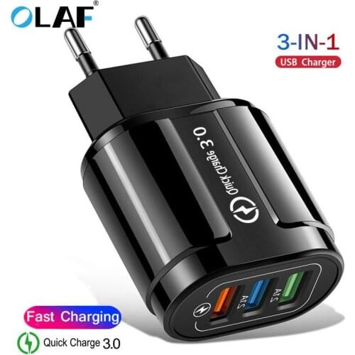 USB Fast Charger Quick Charge 3.0 Universal Wall Mobile Phone Tablet Chargers For iPhone 11 Samsung Huawei Charging Charger
