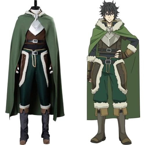 The Rising of the Shield Hero Iwatani Naofumi Cosplay Costume Cloak Uniform Halloween Carnival Costume
