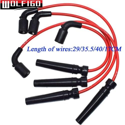 WOLFIGO 56010 New Spark Plug Ignition Wire Set 8MM For Chevrolet Aveo Pontiac Wave 96497773