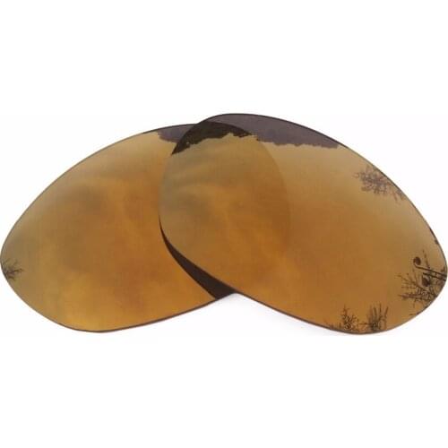 Bronze Gold Mirrored Polarized Replacement Lenses for X Metal XX Sunglasses Frame 100% UVA & UVB