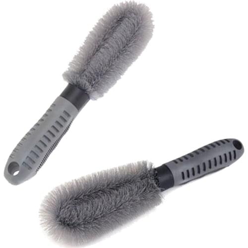 1PC Car Auto Spoke Truck Motorcycle Alloy Wheel Brush Tire Rim Hub Clean Plastic Coated Wire Wash Washing Cleaning Tool New