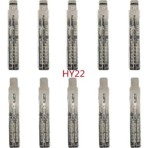 10pcs/lot HY22 Uncut Engraved Line Car Remote Key Blade with Scale 77# NO.77