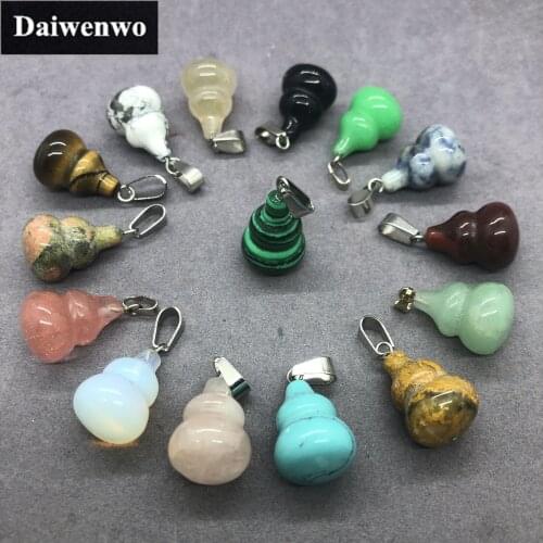 Natural Stone Wulou Gourd Pendant DIY Accessories Necklace Jade Aventurine