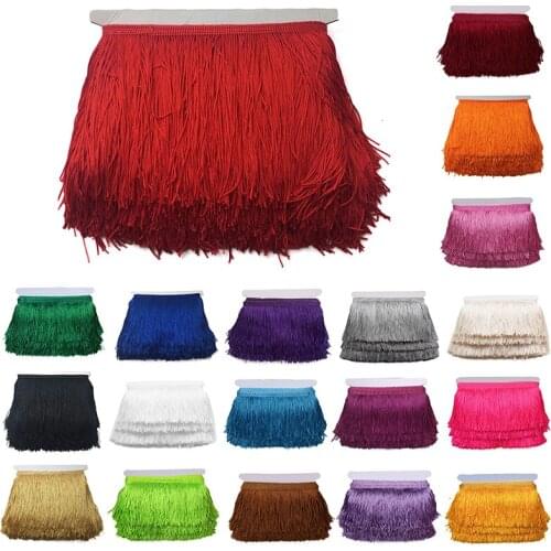 10 Yard 9cm Latin Fringe Tassel Chainette Tassel Fringe Trimming Macrame Samba Dance Costume Dress Curtain Diy Lace Edging