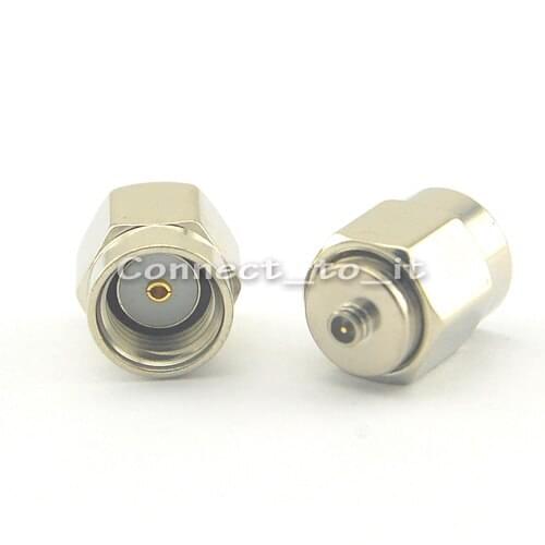 2 Pieces RF SMA-IPX Adapter RP SMA Male (female pin) to IPX Male Plug Straight Coaxial Connector