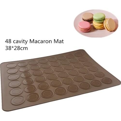48-Cavity Silicone Macaron Macaroon Pastry Oven Baking Mould Sheet Mat Kitchen Tools Non-stick DIY30-Cavity Bakeware