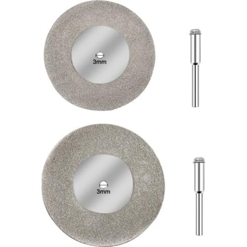 50/60mm Diamond Cutting Disc Grinding Wheel Saw Circular with 3mm Shank Drill Bit Rotary Tool Dropshipping