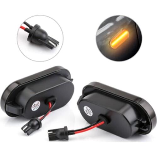 50LC 2Pcs Led Dynamic Side Marker Turn Signal Light For Bora Golf Passat 3BG Ford