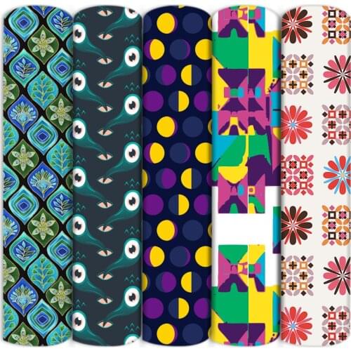 50x145cm Polyester Cotton Geometric Personalize Printed Dress Cloth Fabric Sewing Home Textile DIY Crafts Supplier,1Yc17957