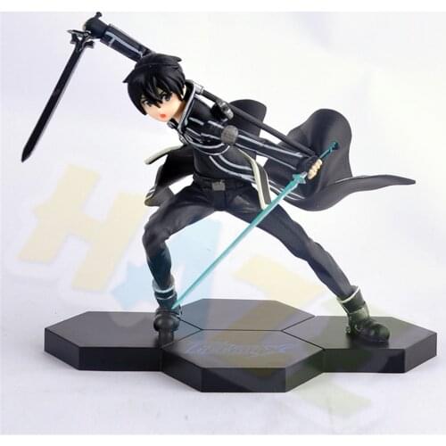 Anime Sword Art Online Kirigaya Kazuto PVC Figure Model Toy 15CM