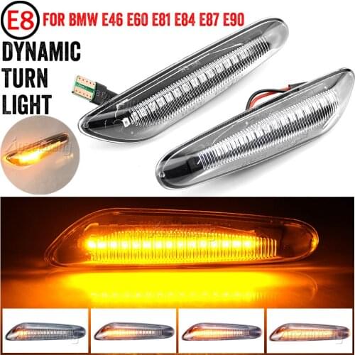 Car Lights For BMW E46 E36 E60 E61 E90 E92 X1 E84 X3 Led Dynamic Turn Signal Light Side Fender Marker Sequential Blinker Lamp