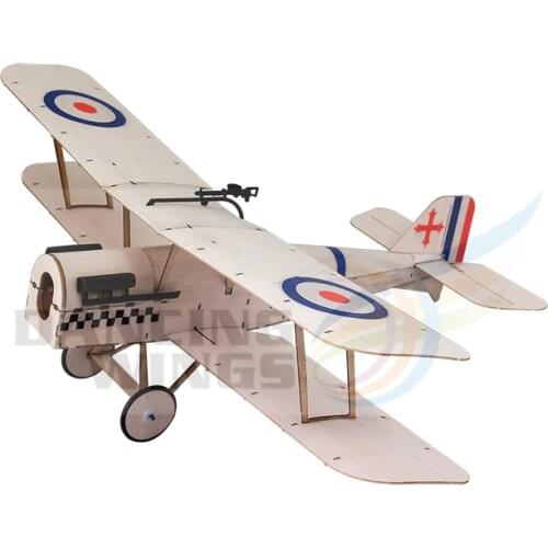 Free shipping RC Airplane Ultra-micro Balsawood Aircraft Light Laser-cut Airplane SE5A Aeromodelling Kit K4