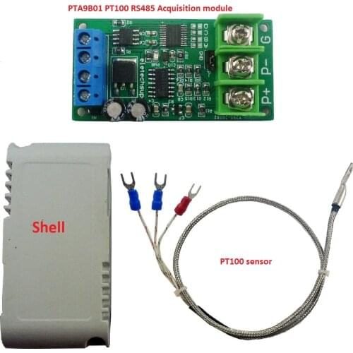 DC 12V PT100 RTD Converter RS485 Modbus Rtu Temperature Sensor