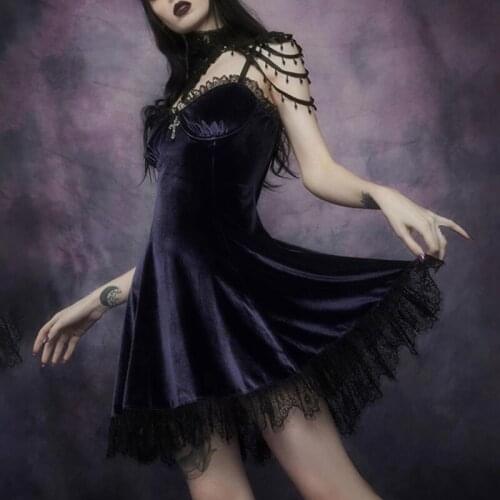 50JB Girly Lace Slim-Fit Suspender Dress Sexy Streetwear Sling Dress Sleeveless Chic