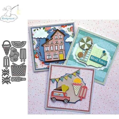 CH Summer Mood Stencil Metal Cutting Dies For Scrapbooking Practice Hands-on DIY Album Card Craft Decoration