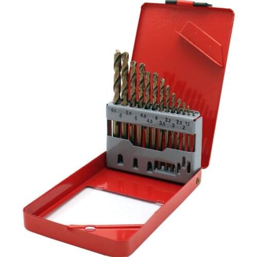 13pcs 1.5-6.5mm M35 Cobalt Twist Drill Bit Set for Metal Power Tools Accessories Drill Bit Tool