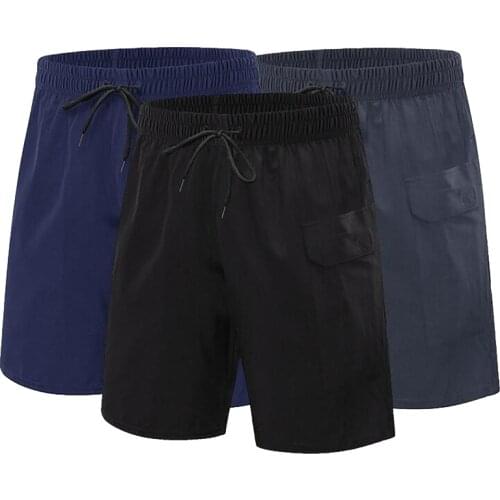 New Men Pocket Running Shorts Loose Quick Dry Breathable Gym Fitness Training Outdoor Sport Mens Shorts