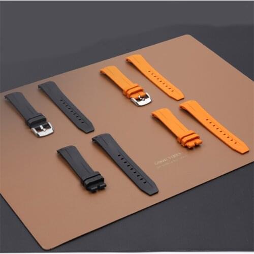 22mm Silicone Watch Bands For Tissot T120 Seastar T120417A 45.5mm Quartz Dial Rubber Sport Men Waterproof Watch Strap Pin Buckle