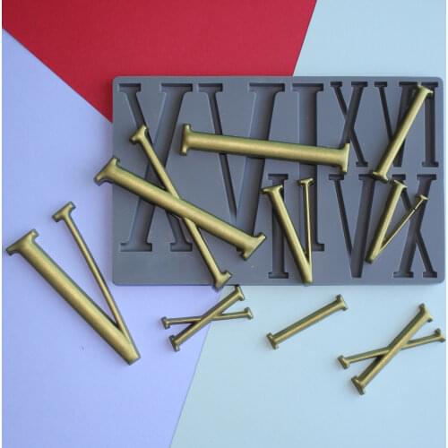 Numerals Silicone Mold for Fondant Cake Decorating , Cupcakes, Sugarcraft, Cookies, Candies, Kitchen Gadget, Clay Bakeware Tools