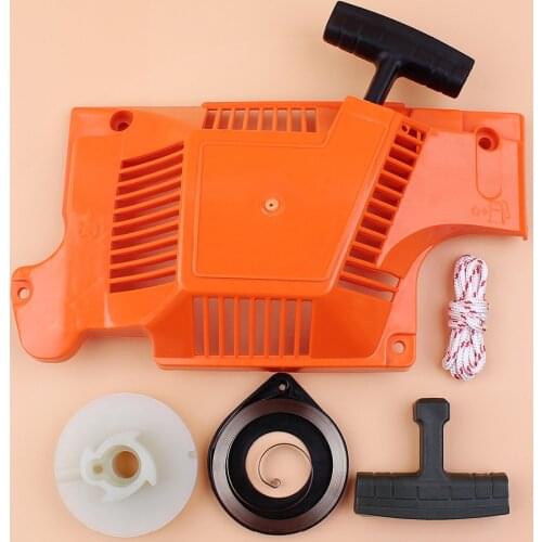 Starter Recoil Assembly Pulley Spring Handle Rope Service Kit For HUSQVARNA 55 RANCHER, 50, 51, 55 Chainsaw Replace Parts