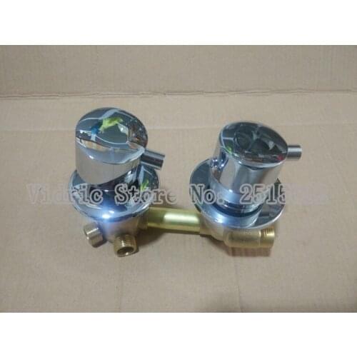 Customized 2/3/4/5 ways thermostatic faucet thread or intubate style valve, Bathroom faucet water separator shower room mixer