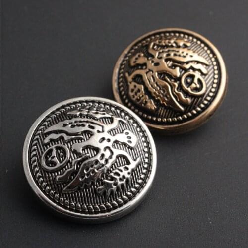 High Quality Bird Flower Buttons Sewing-On One-Hole Metal Buttons For Clothes Bag Fashion Craft DIY Decoration