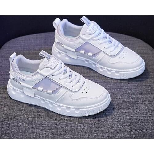 New Korean Fashion White Shoes Women Platform Sneakers Breathable Running Shoes Womens Casual Flats Women Trainers