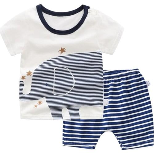 ZWF1065 Boys Clothes T-Shirt+Shorts Cotton New Toddler Boys Clothing Children Summer Boys Clothes Cartoon Kid Boy Clothing Set