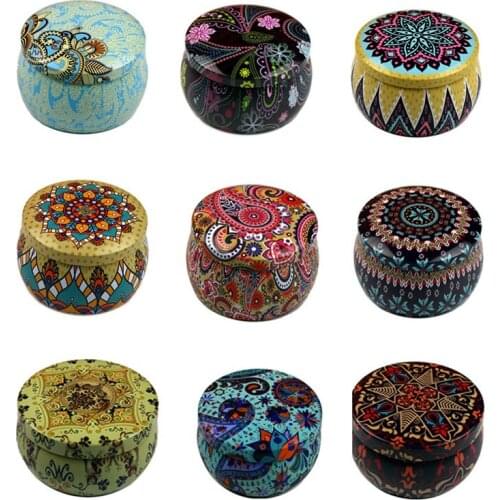 1Pc Empty Tinplate Box Tins Cans Jars Containers Wicks Sticker Centering For Aroma Essential Drawer Organizer Candle Supplies